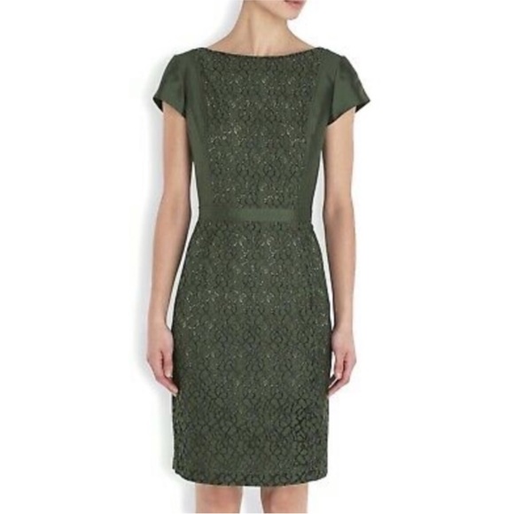 Tory Burch Marianna Green Lace Dress - Picture 1 of 7